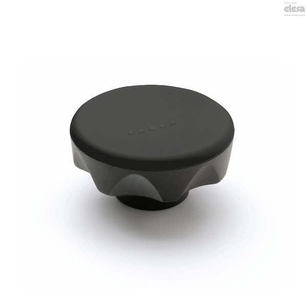 Elesa Black-oxide steel boss, plain hole, ELK.56 A-8 -C1 ELK-A - main